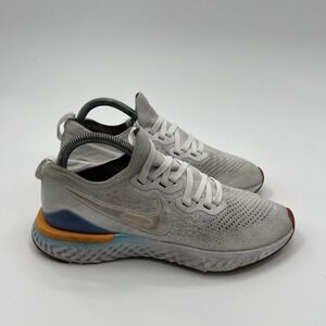 Nike Epic React Flyknit Shoes Womens Size 8 White Running Sneakers BQ8927-104